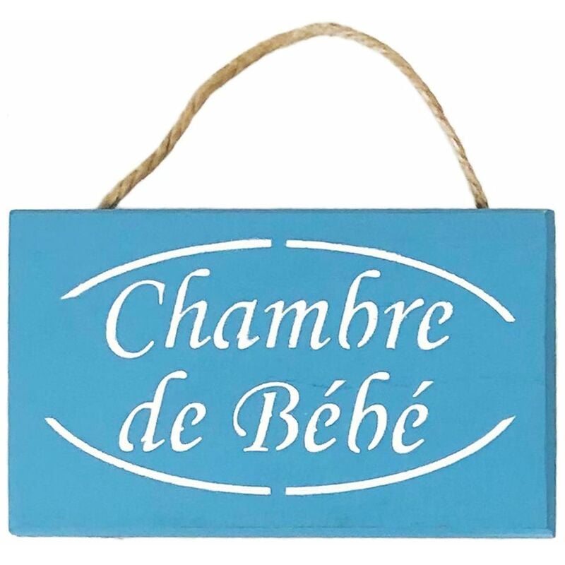 Plaque De Porte Chambre De B B Bleu Azur