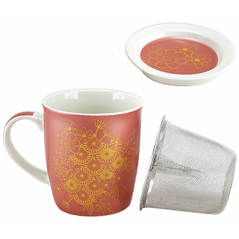Mug ASIA rose avec infuseur pour le thé — free download