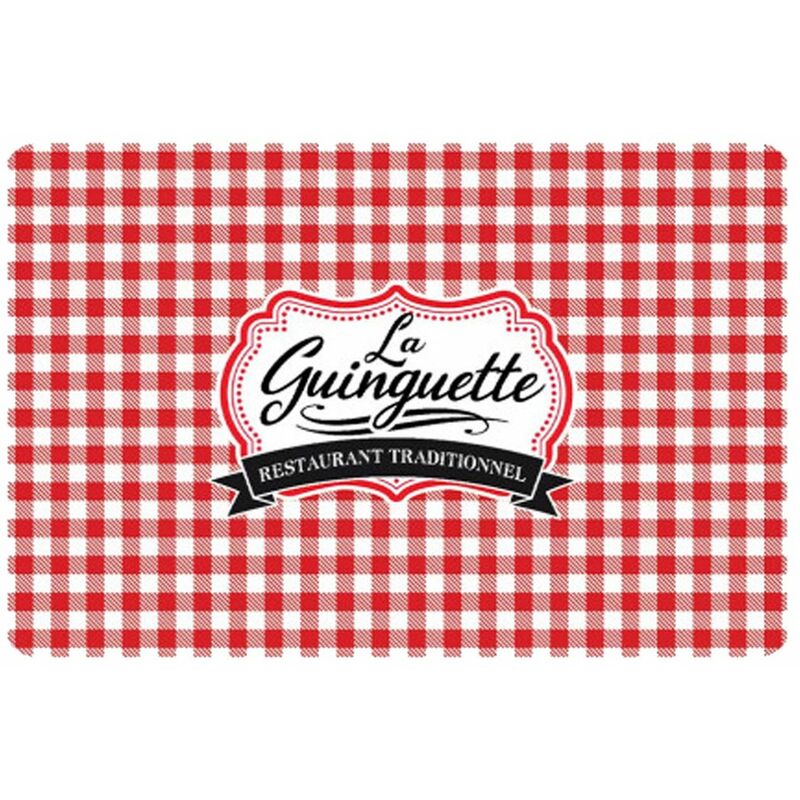 Arquiel Set De Table De Noël Lavable Lot De 6 - Camion Rouge Et Arbre De Noël 33x48cm