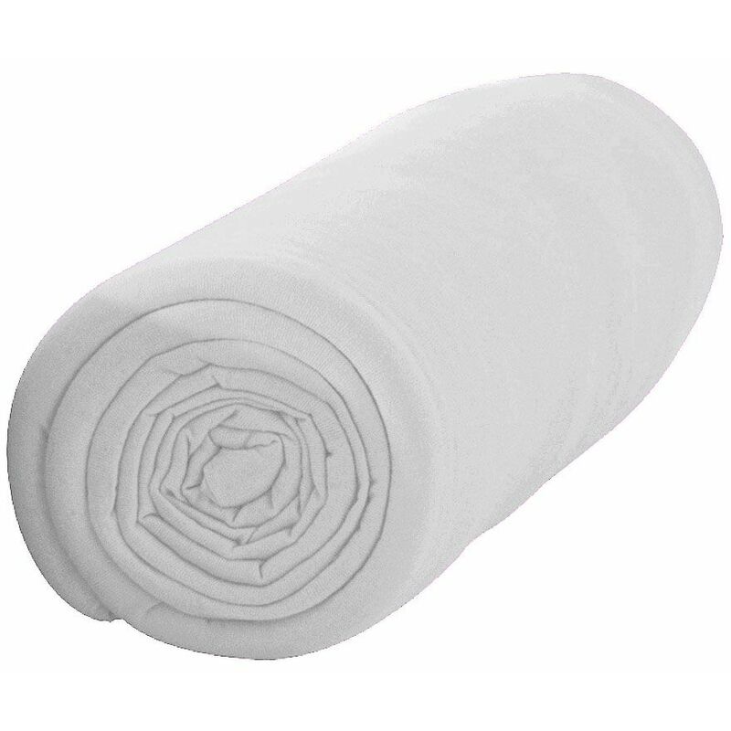 Drap housse uni 140 x 190 cm - Gris perle