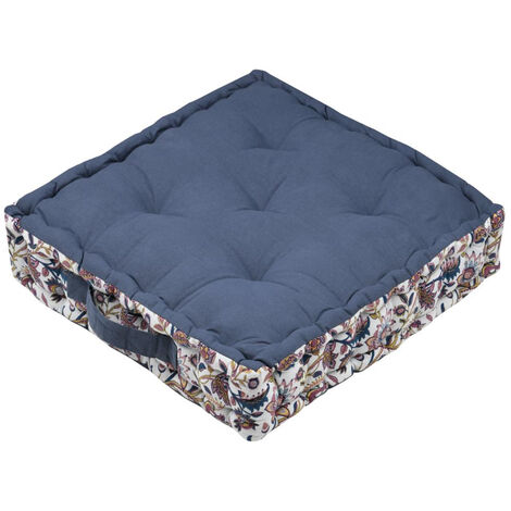 Coussin De Sol épais En Coton STOF Bleu 40 Cm – Neuf