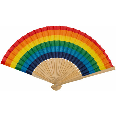 Éventail décoratif et utilitaire Arc-en-ciel (1/3)
