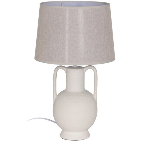 Lampe en céramique beige 47 cm (1/2)