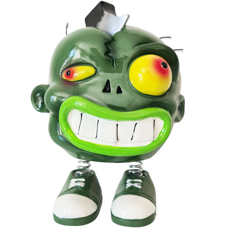 Tirelire monstre Vert sur ressort (1/2)
