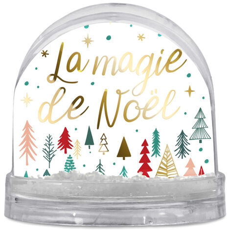 Boule à paillettes la magie de Noël - 8.5 x 9 cm (1/2)