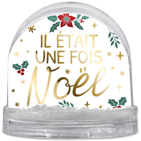 Boule à paillettes  Il était une fois Noël - 8.5 x 9 cm (1/2)