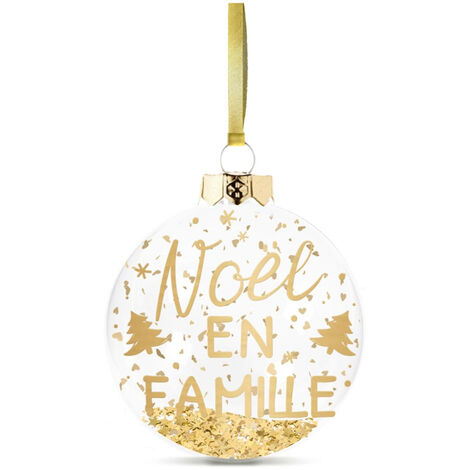 Décoration de sapin à suspendre Noël en famille (1/3)