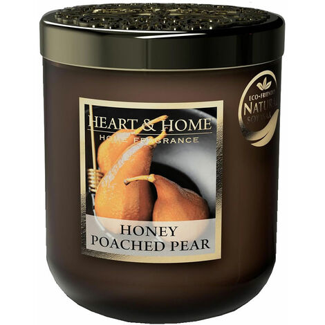 Bougie à la cire de soja Poire pochée au miel - Heart and Home (1/2)