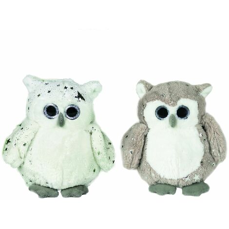 Lot de 2 Petites peluches boules de Noël Hiboux (1/3)