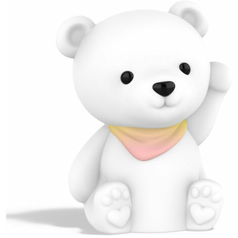 Veilleuse souple en silicone rechargeable - Toto l'ourson (1/5)