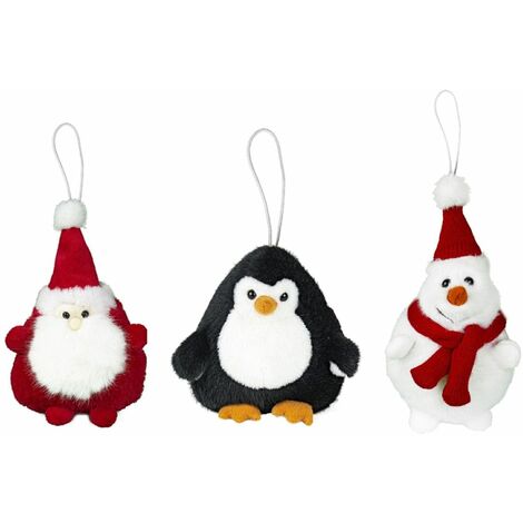 Lot de 3 Petites peluches boules de Noël (1/4)