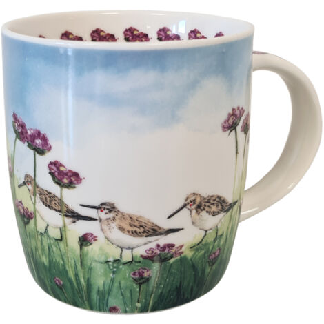 Mug en porcelaine Dunlin and Thrift par Alex Clark (1/4)