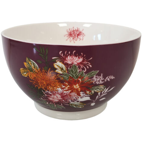 Bol bohemian prune en porcelaine (1/2)
