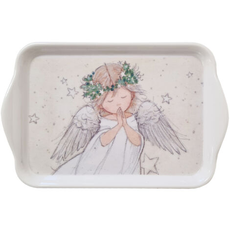 Mini plateau rectangulaire Prière d'ange 20.5 x 13.5 cm (1/2)