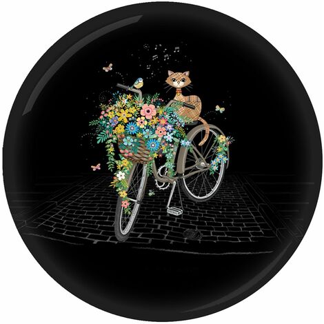 Presse papier Chat vélo Kiub collection Bug Art Jewels (1/2)