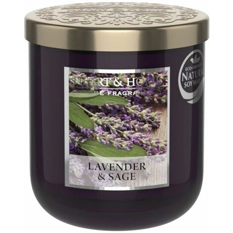 Bougie heart and home Lavande et sauge (1/3)