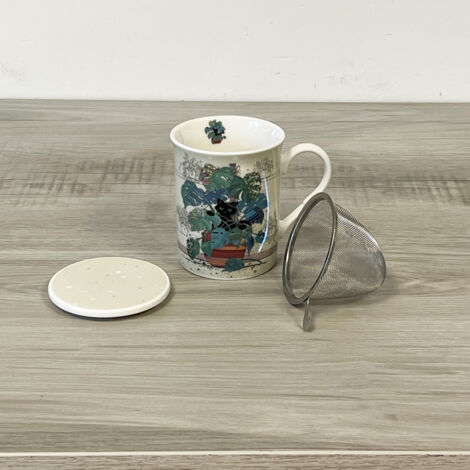 Tasse à Infusion Traditionnelle Tisanière Chinoise Lachineuse - Porcelaine Peinte à La Main Avec Infuseur - Idée Cadeau Thé Vaisselle Chine Oiseaux Longévité Tasse à Infusion Traditionnelle Tisanière Chinoise Lachineuse - Porcelaine Peinte à La Main Avec Infuseur - Idée Cadeau Thé Vaisselle Chine Oiseaux Longévité