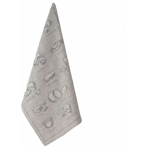 Torchon Cueillette Lavande - 50 X 70 Cm - 100% Coton - Lavable En Machine - Décoration Et Essuyage