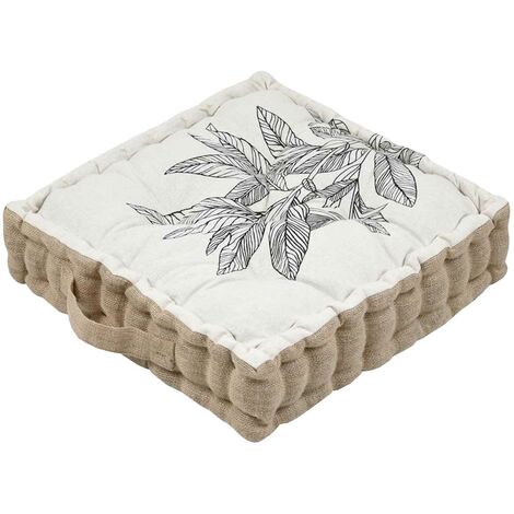 Coussin de sol réversible en coton 44 cm