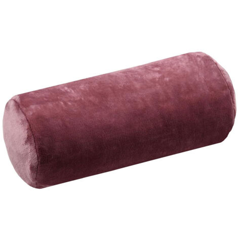 Coussin polochon doudou couleur Rose marsala - 45 x 20 cm (1/2)