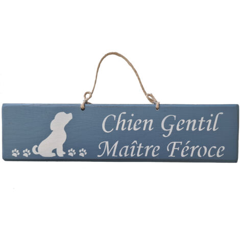 Plaque émaillée 10x6cm Chien lunatique Plaque émaillée 10x6cm Chien lunatique