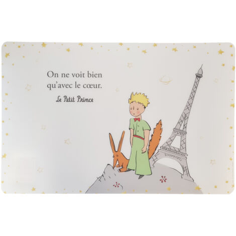 Set de table blanc Le Petit Prince de St Exupéry 43 cm (1/2)