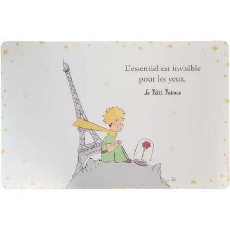 Set de table blanc Le Petit Prince de St Exupéry 43 cm (1/2)
