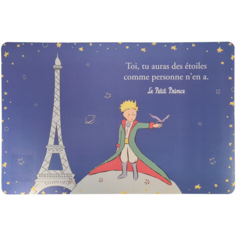 Set de table bleu Le Petit Prince de St Exupéry 43 cm
