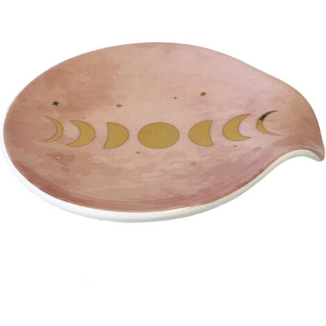 Coupelle repose-sachet de thé ou repose cuillère lune (1/3)