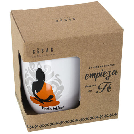 Mug En Céramique Sagesse De Bouddha Vert Sapin - Fait