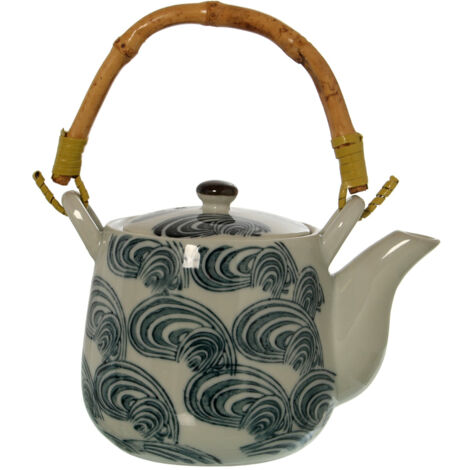 Théière En Céramique Anthracite Happy Lemuro 1,2L Avec Infuseur - Design Allemand, Bec Anti-gouttes, Garde Le Thé Au Chaud