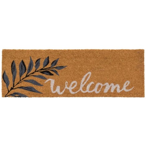 Paillasson branche Welcome en Fibres de Coco 75 cm