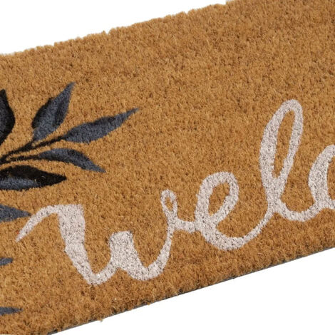 Paillasson branche Welcome en Fibres de Coco 75 cm