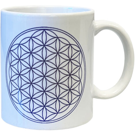 Mug Fleur de vie indigo 350 ml (1/2)