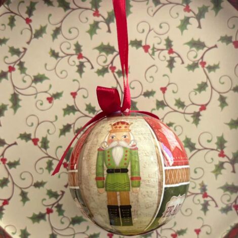 Coffret de 5 boules de Noël casse-noisettes