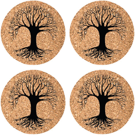 Set de 4 dessous de verres arbre de vie Cbkreation (1/2)