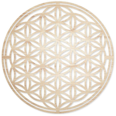 Art Mural Méditation Décoration Murale Fleur De Vie En Bois 40x40cm - Symbole Spirituel Pour Recharger Les Pierres - Déco Salon Fleur De Vie En Bois Collection Art Mural Méditation Décoration Murale Fleur De Vie En Bois 40x40cm - Symbole Spirituel Pour Recharger Les Pierres - Déco Salon Fleur De Vie En Bois Collection