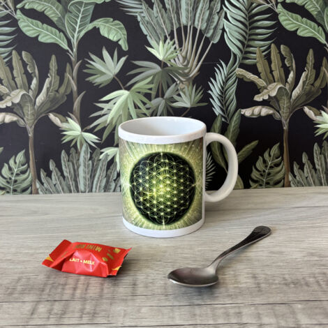 Tasse Céramique Rose Arbre De Vie Par Cbkreation - Fabriquée En France, Neuve Sous Carton