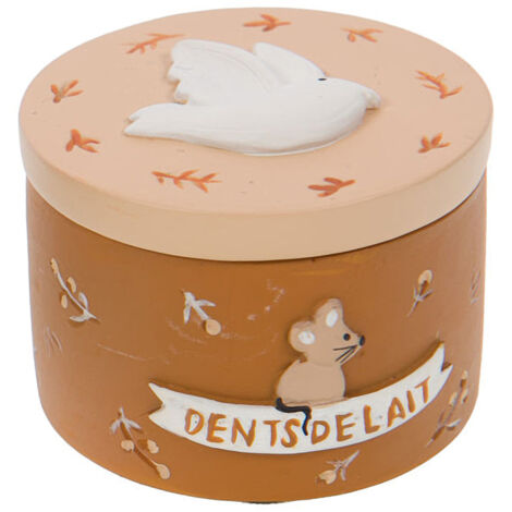 Boite à dents de lait en résine oiseau (1/2)
