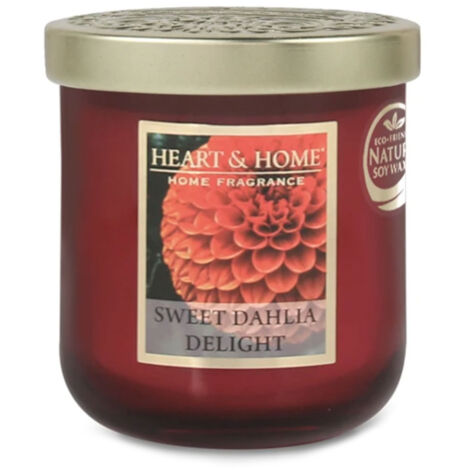 Bougie à la cire de soja Dahlia Royal - Heart and Home (1/2)