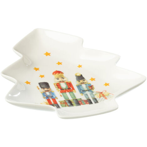 Plat en forme de sapin motif casse noisette (1/3)