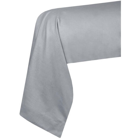 Taie de traversin gris souris Eden 45 x 185 cm