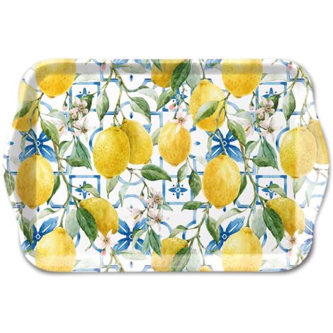 Mini plateau vide poche rectangulaire citrons de Méditerranée (1/2)