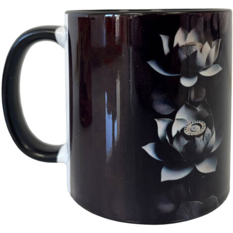 Mug noir en céramique sagesse de bouddha (1/3)