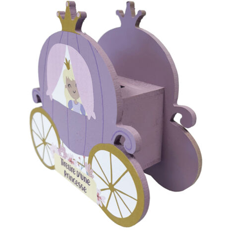 Tirelire pour enfant carrosse de princesse parme (1/3)