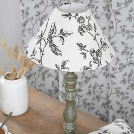 Abat-jour oiseaux sur branches imprimés