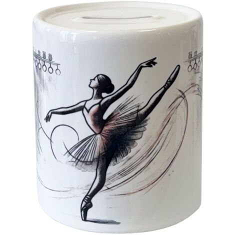 Tirelire en céramique danseuse ballerine (1/2)