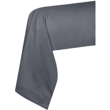 Taie de traversin ardoise Eden 45 x 185 cm