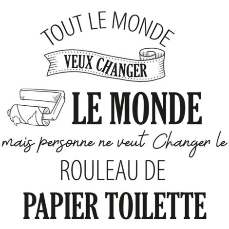 Autocollant mural changer le monde (1/2)