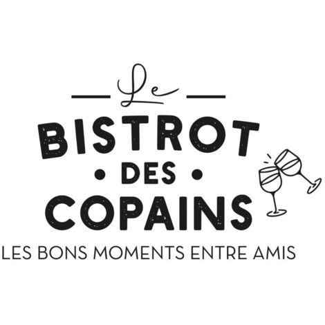 Autocollant mural Le Bistrot des Copains (1/2)